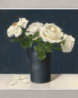 "Four White Garden Roses" Fine Art Print