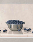 "Blueberries Silver Bowl" Fine Art Print
