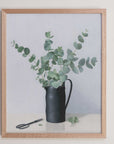 "Blue Gum in Black Vase" Fine Art Print