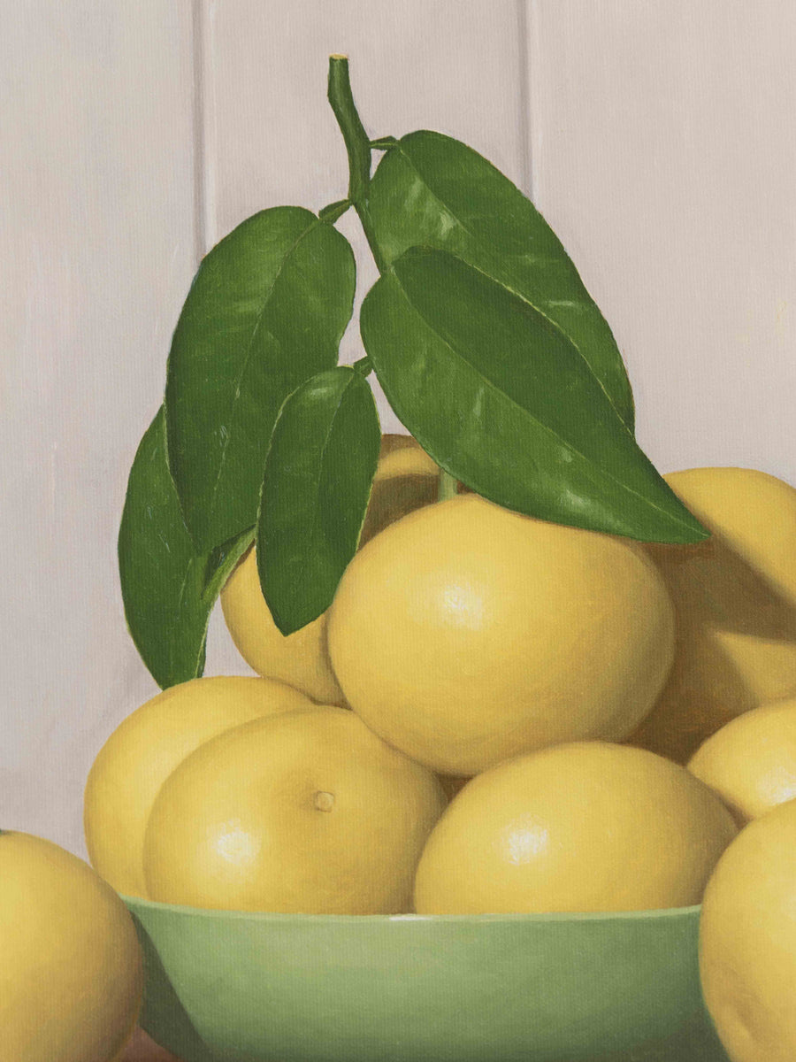 "Grapefruit in Green Bowl" Fine Art Print