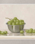 "Green Grapes Silver Bowl" Fine Art Print