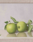 "A Pair of Apples With Leaves" Fine Art Print