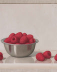 "Raspberries Silver Bowl" Fine Art Print