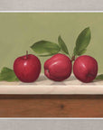 "Red Apples with Green Background" Fine Art Print