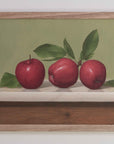 "Red Apples with Green Background" Fine Art Print