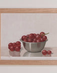 "Red Grapes Silver Bowl" Fine Art Print