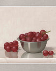 "Red Grapes Silver Bowl" Fine Art Print