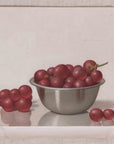 "Red Grapes Silver Bowl" Fine Art Print