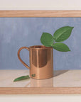 "Rose Leaves Copper Mug" Fine Art Print