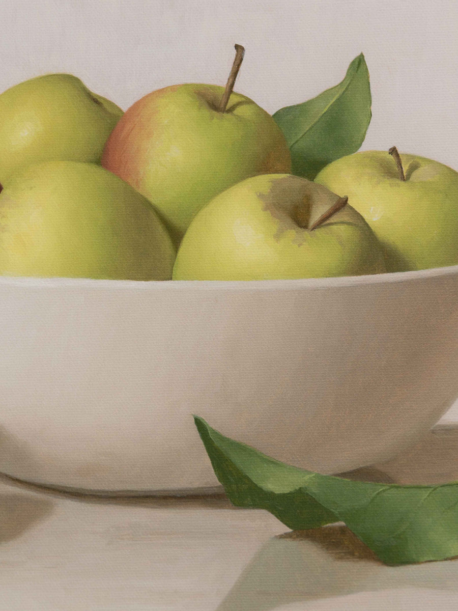 "Apples in White Bowl" Fine Art Print