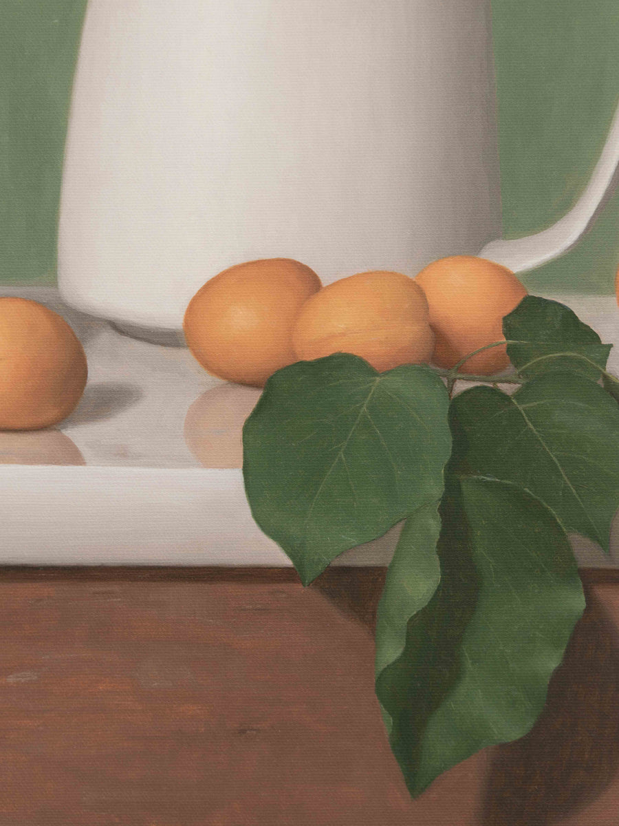 "Apricots With White Jug" Fine Art Print
