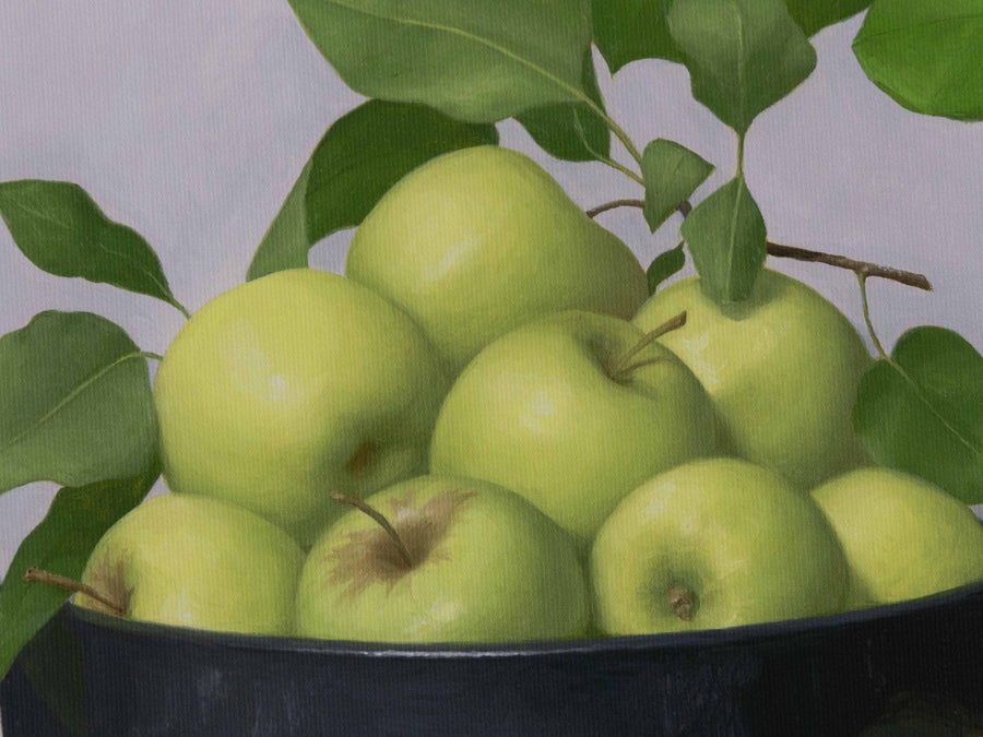 "Golden Delicious With Floating Leaves" Fine Art Print