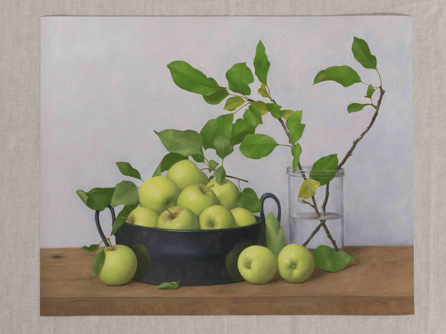 "Golden Delicious With Floating Leaves" Fine Art Print