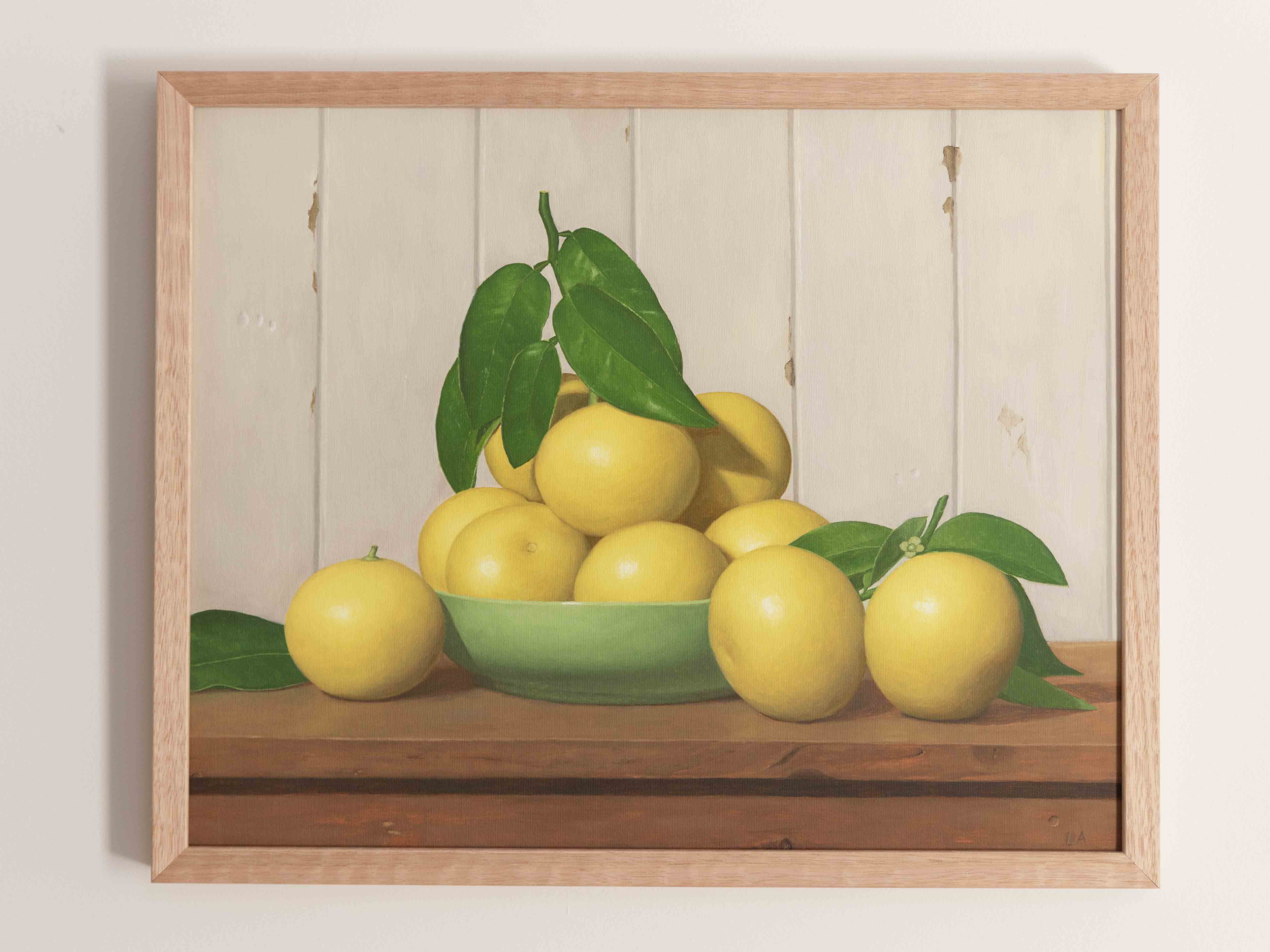 "Grapefruit in Green Bowl" Fine Art Print