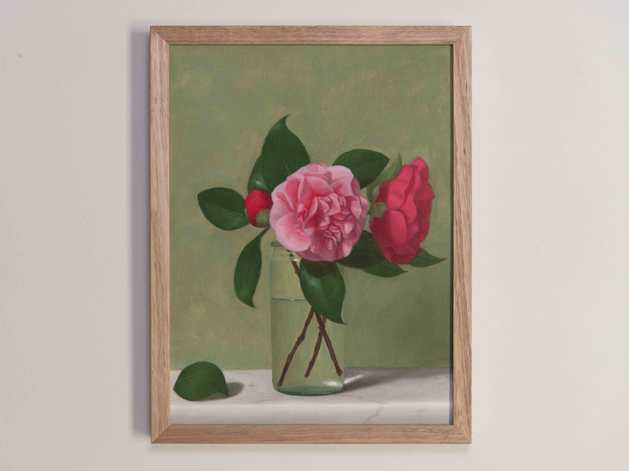 "Pink Camellias" Fine Art Print