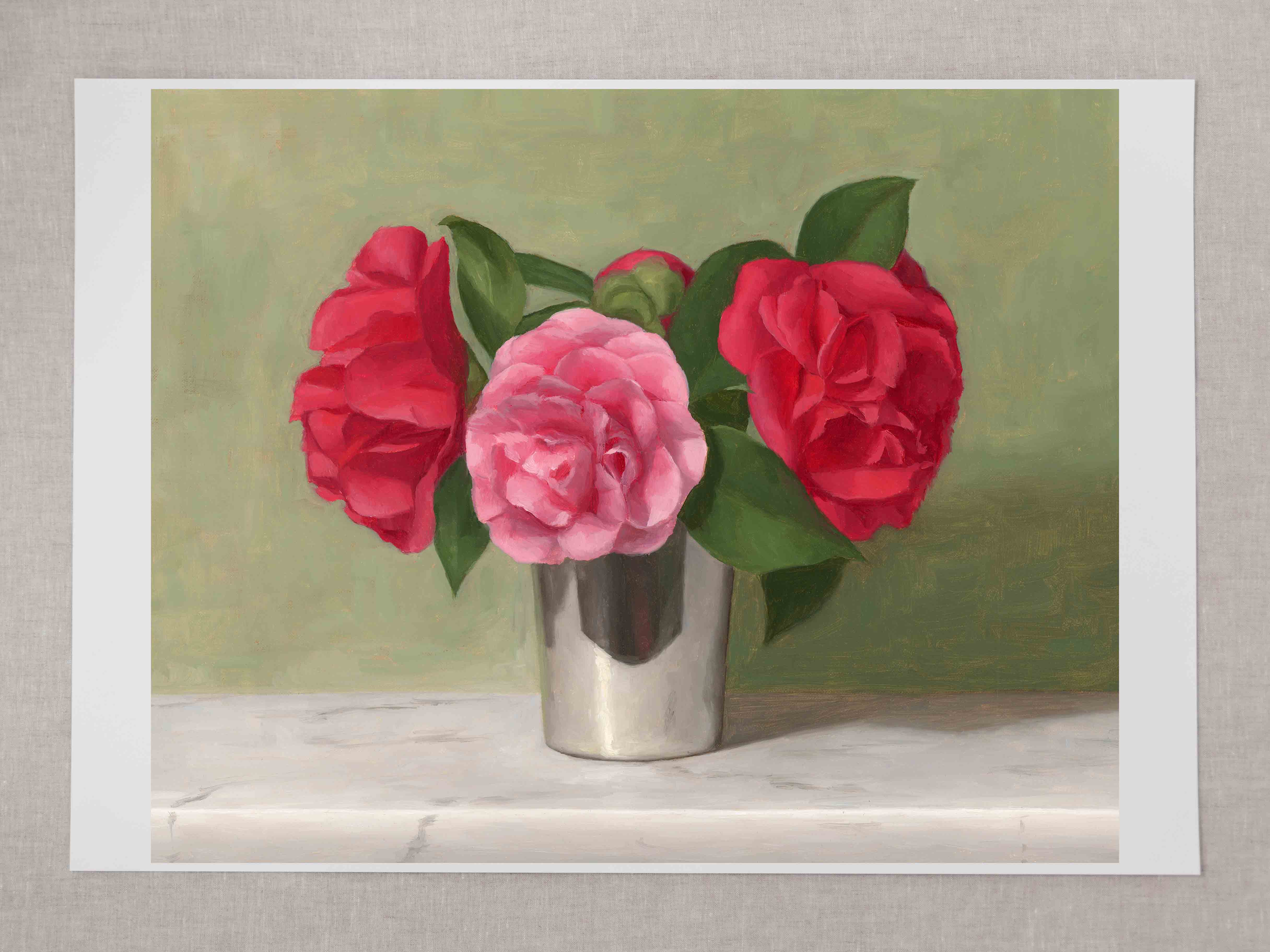 "Red Camellias" Fine Art Print