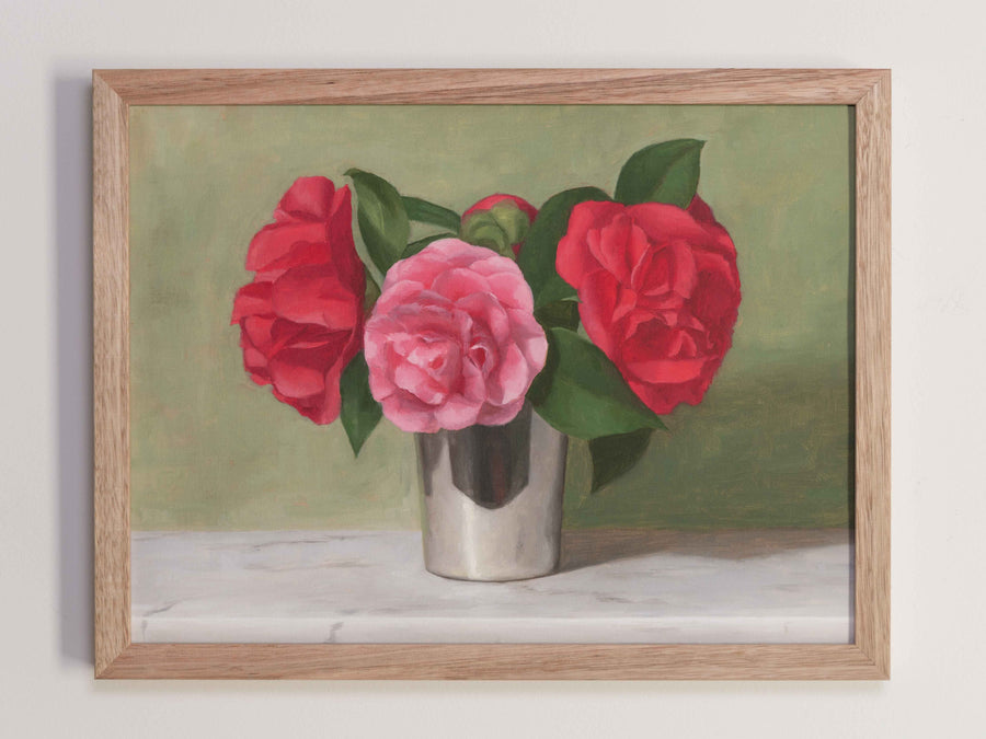 "Red Camellias" Fine Art Print