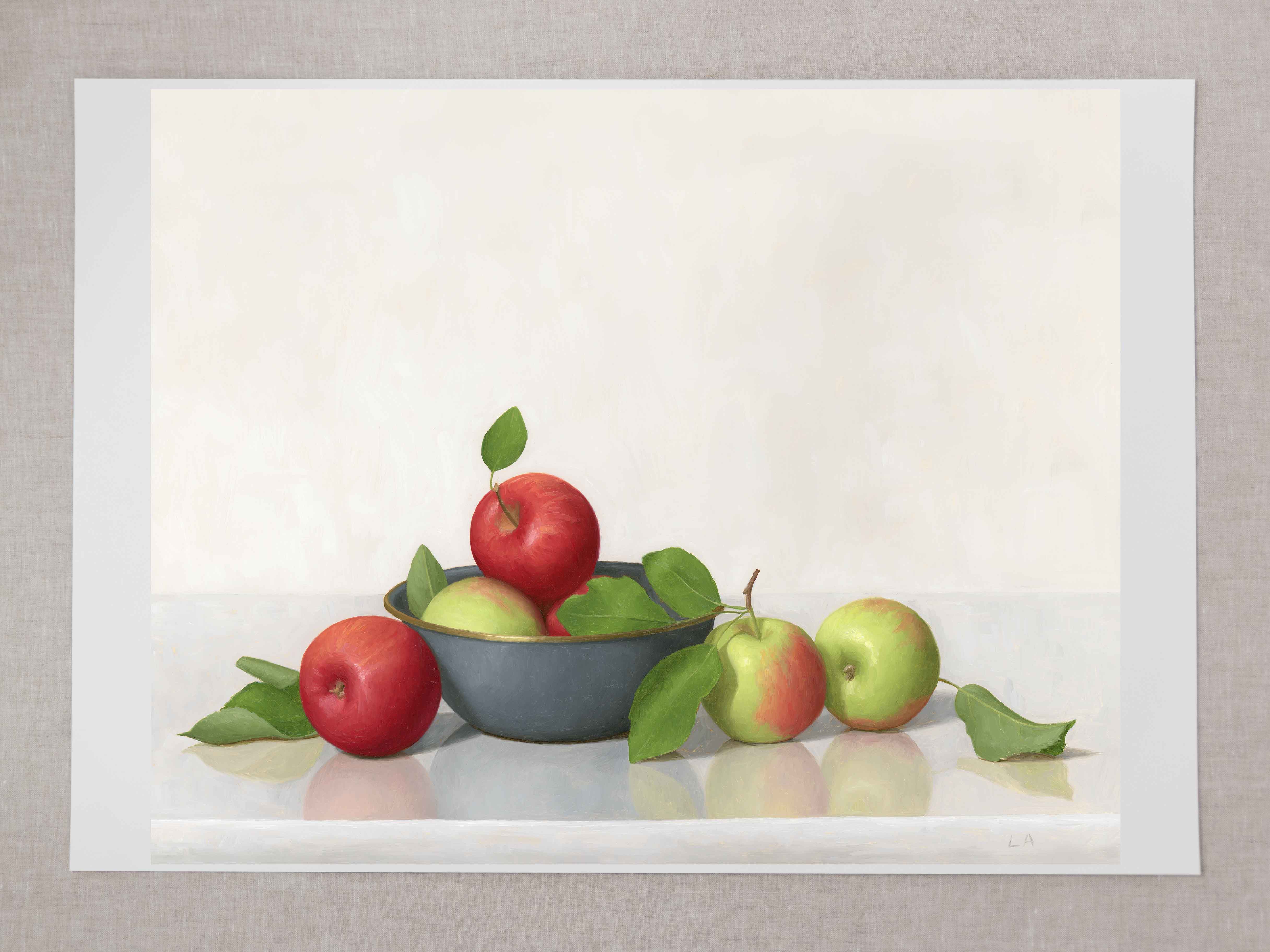 "Red and Green Autumn Apples" Fine Art Print