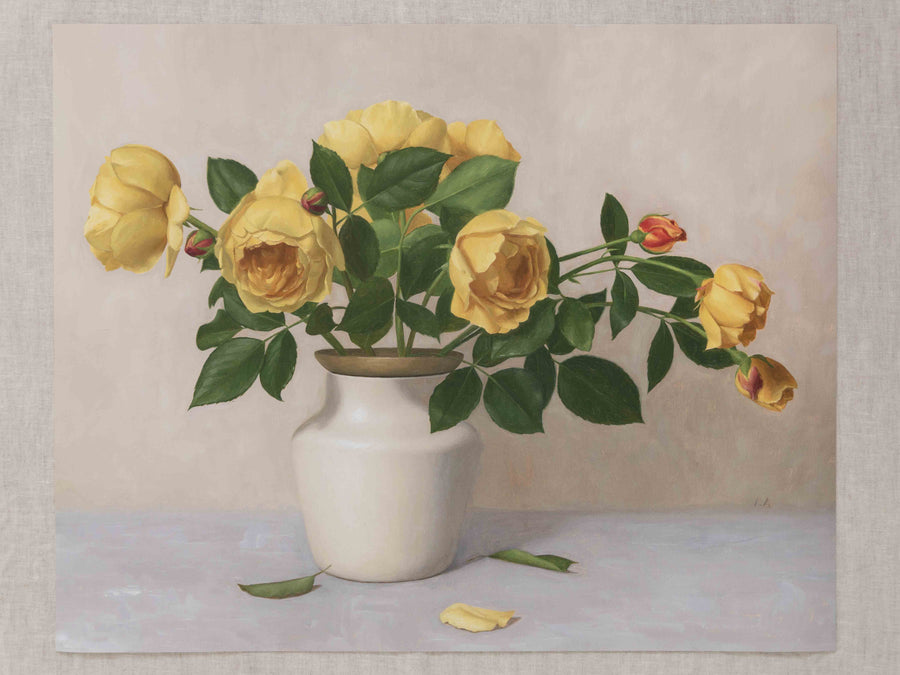 "Untamed Yellow Roses" Fine Art Print